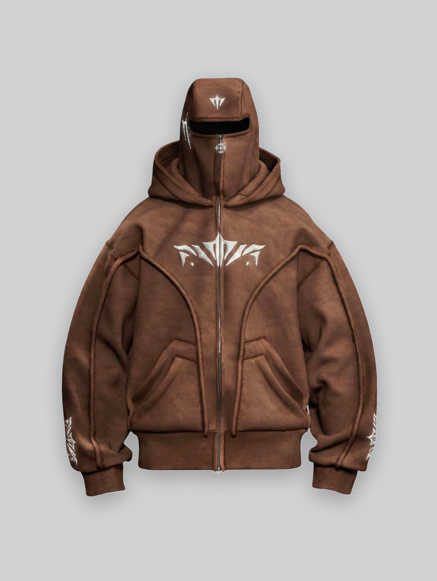 Wash Brown Phantom Hoodie