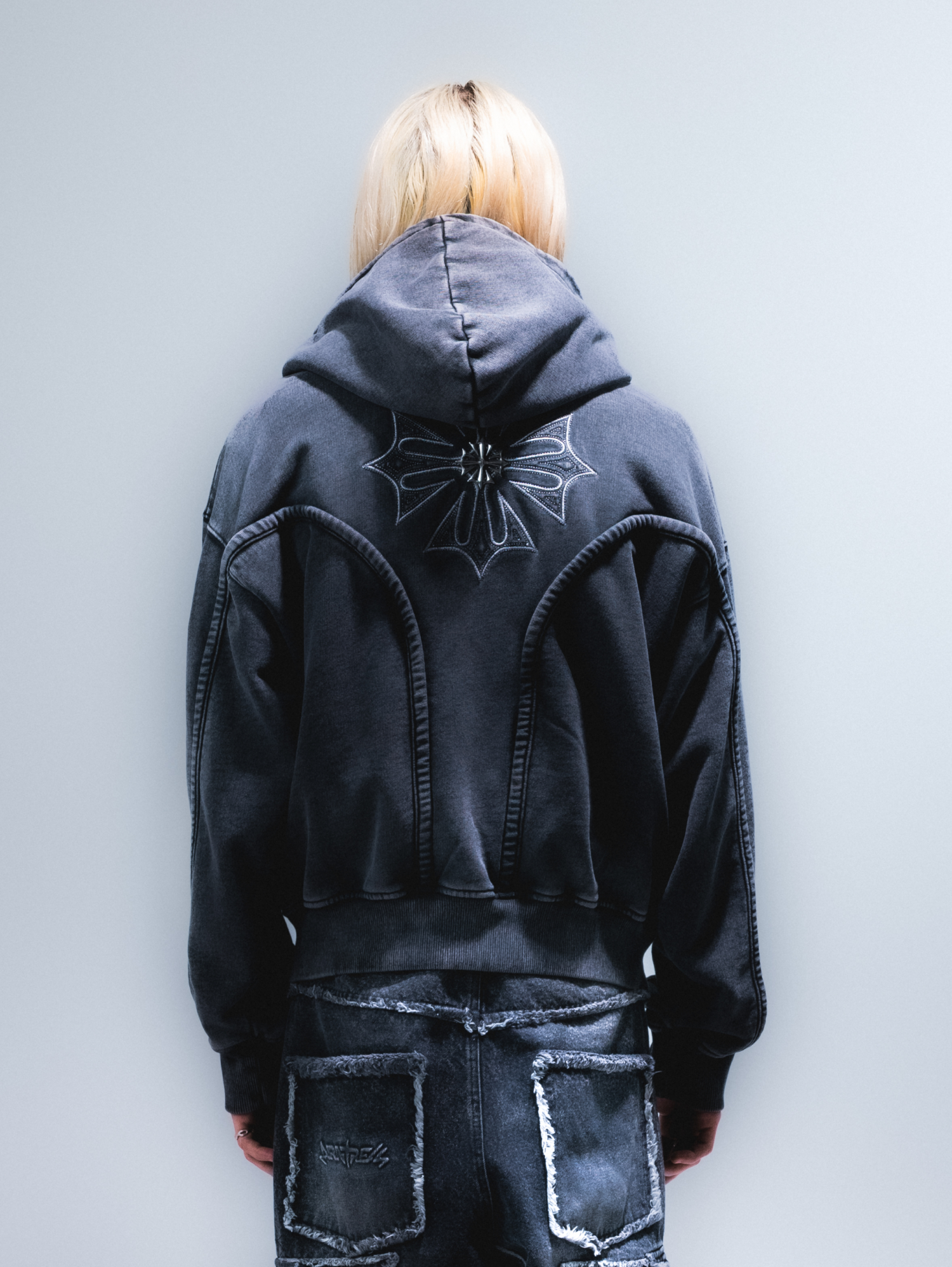 Wash Black Phantom Hoodie