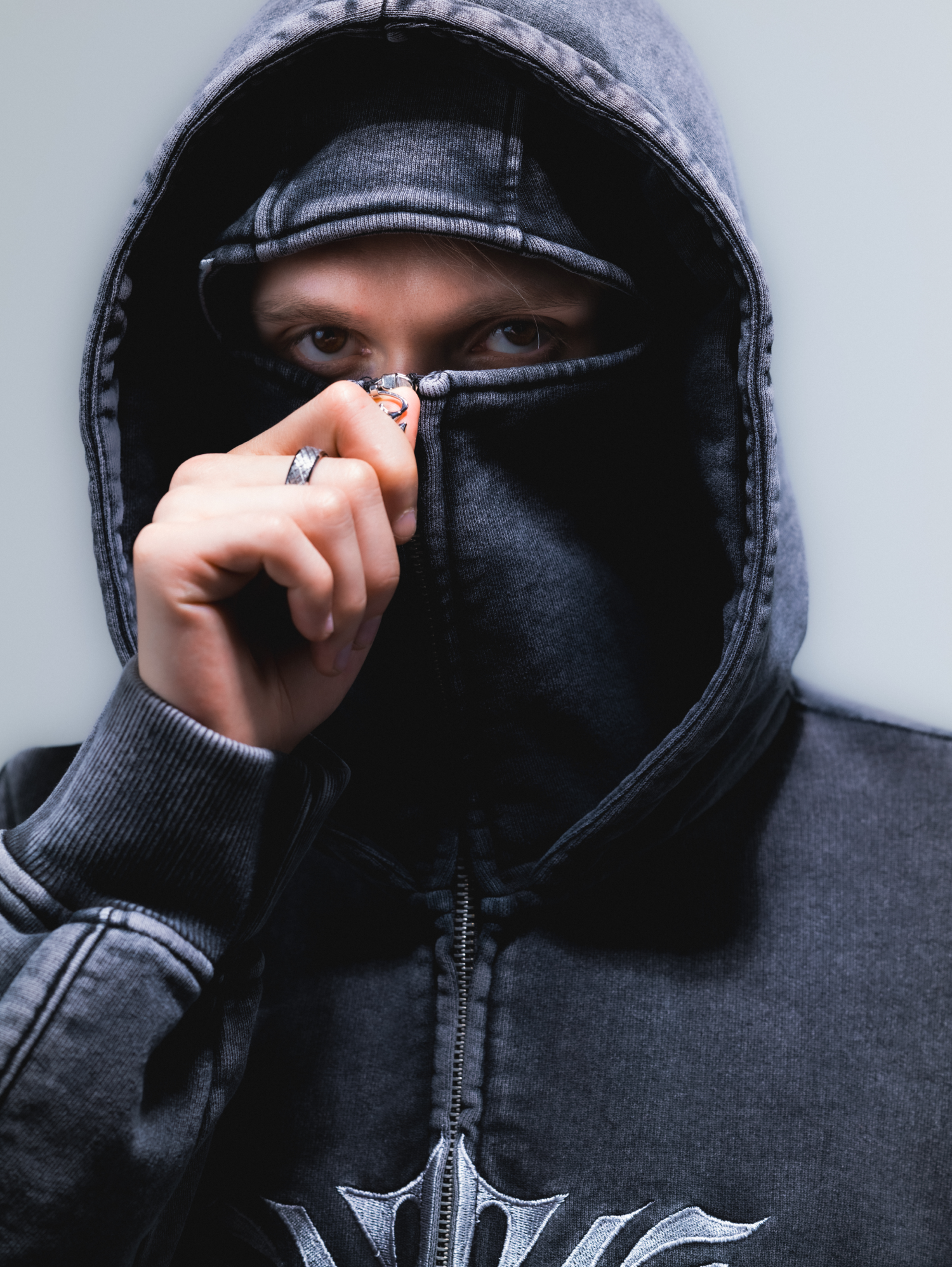 Wash Black Phantom Hoodie