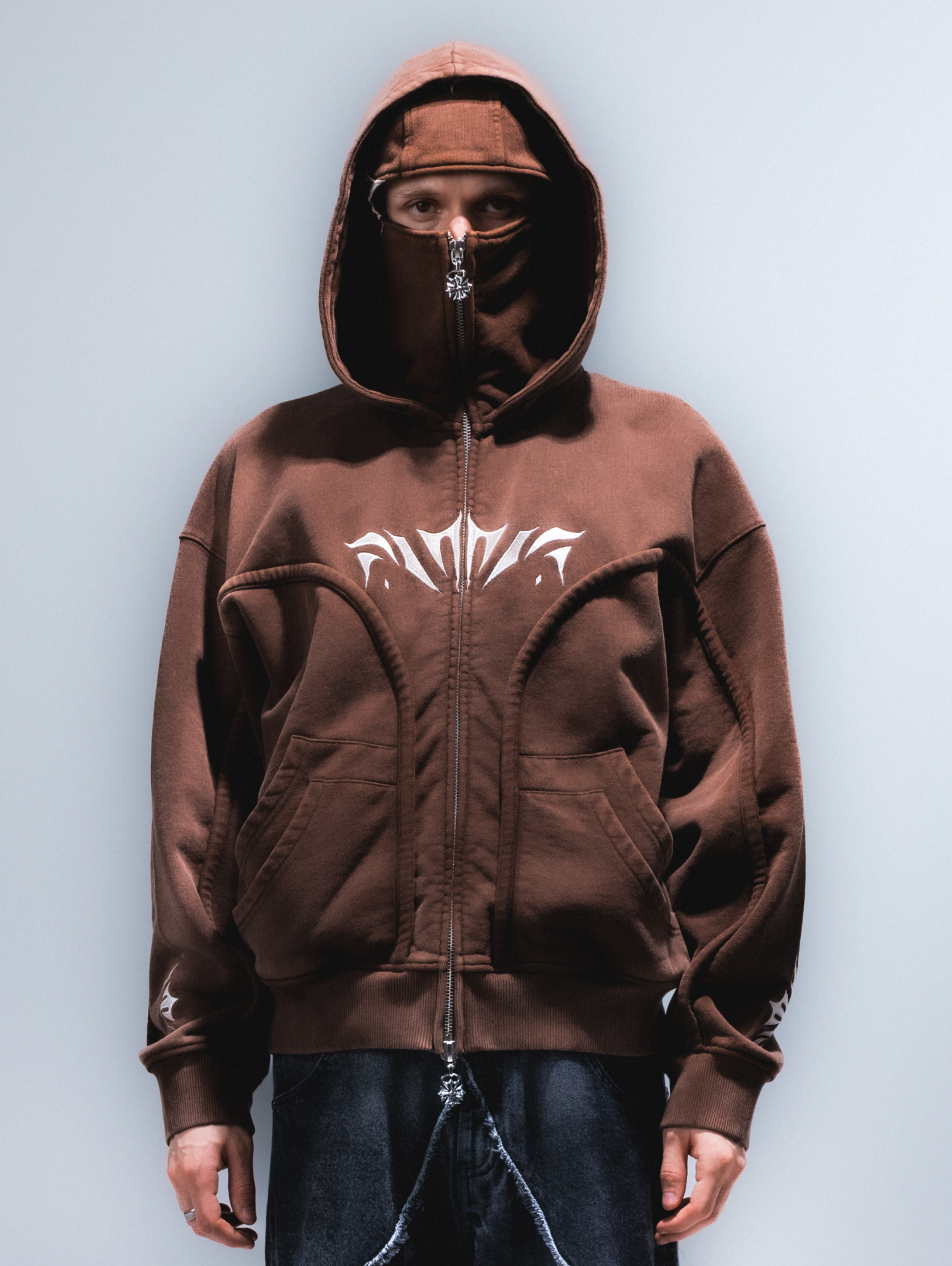 Wash Brown Phantom Hoodie