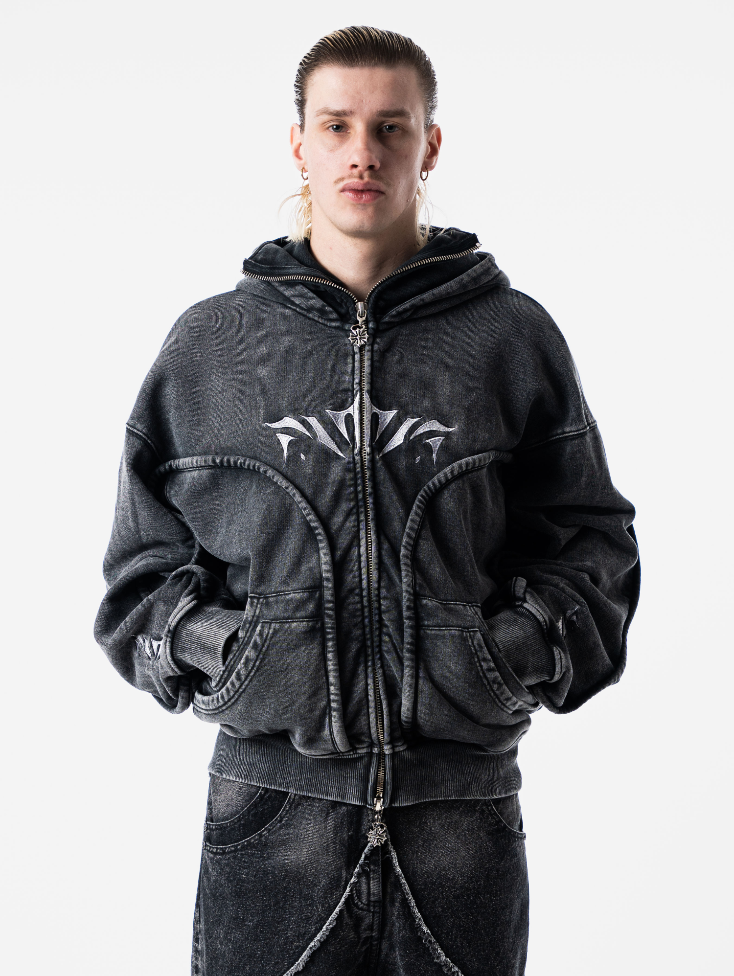Wash Black Phantom Hoodie