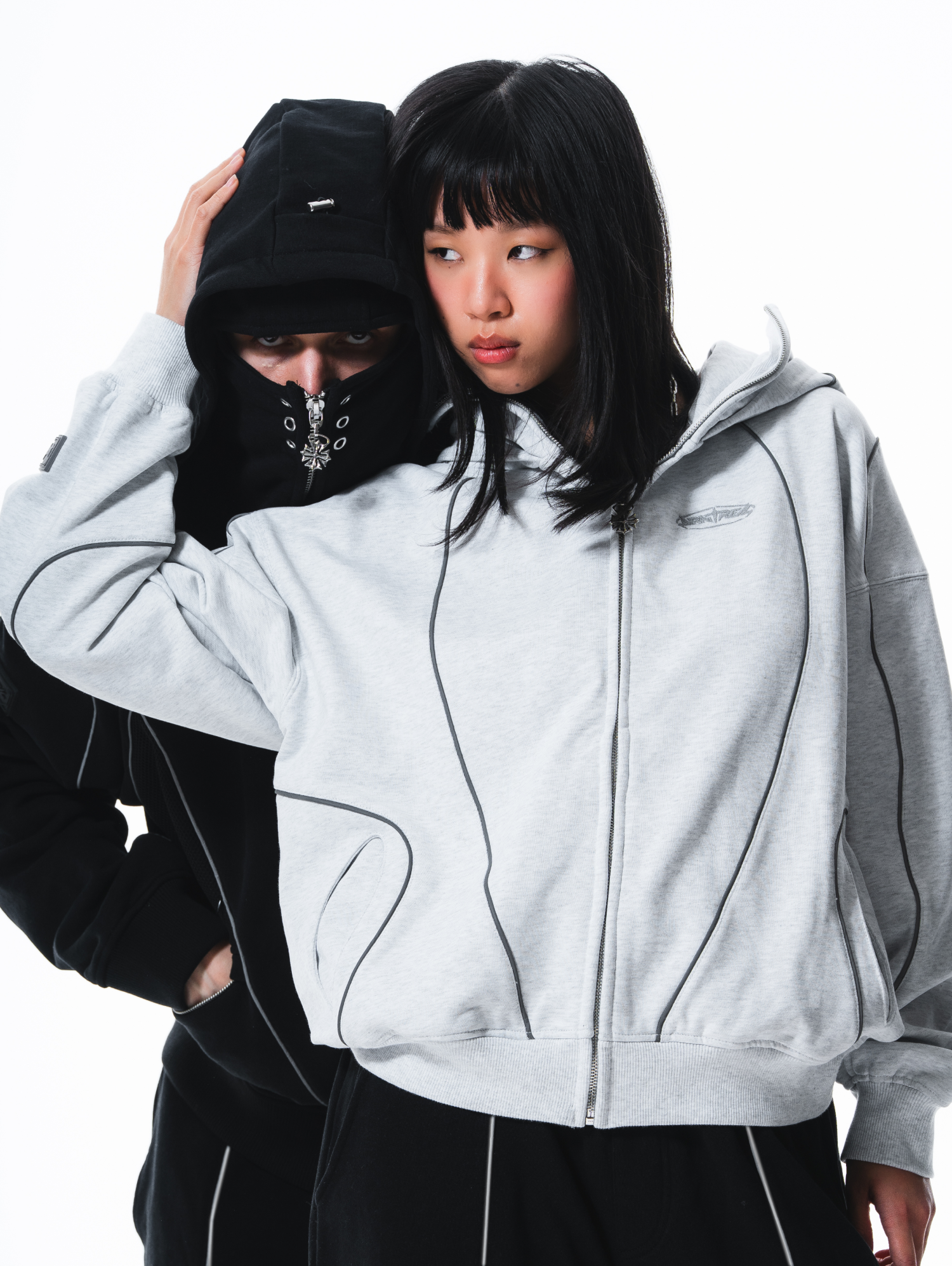 Reflective Phantom Hoodie Grey