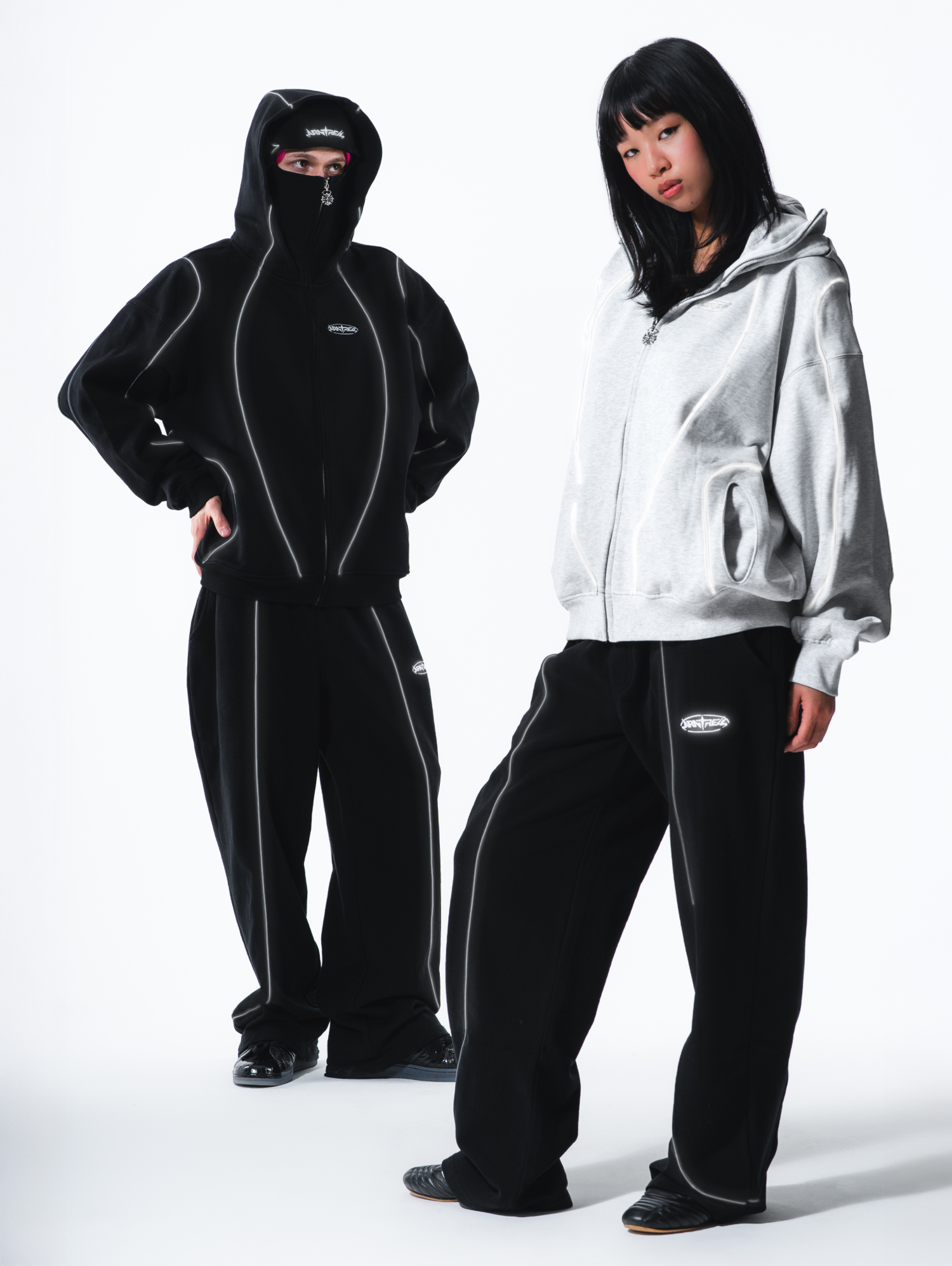 Reflective Phantom Hoodie Grey