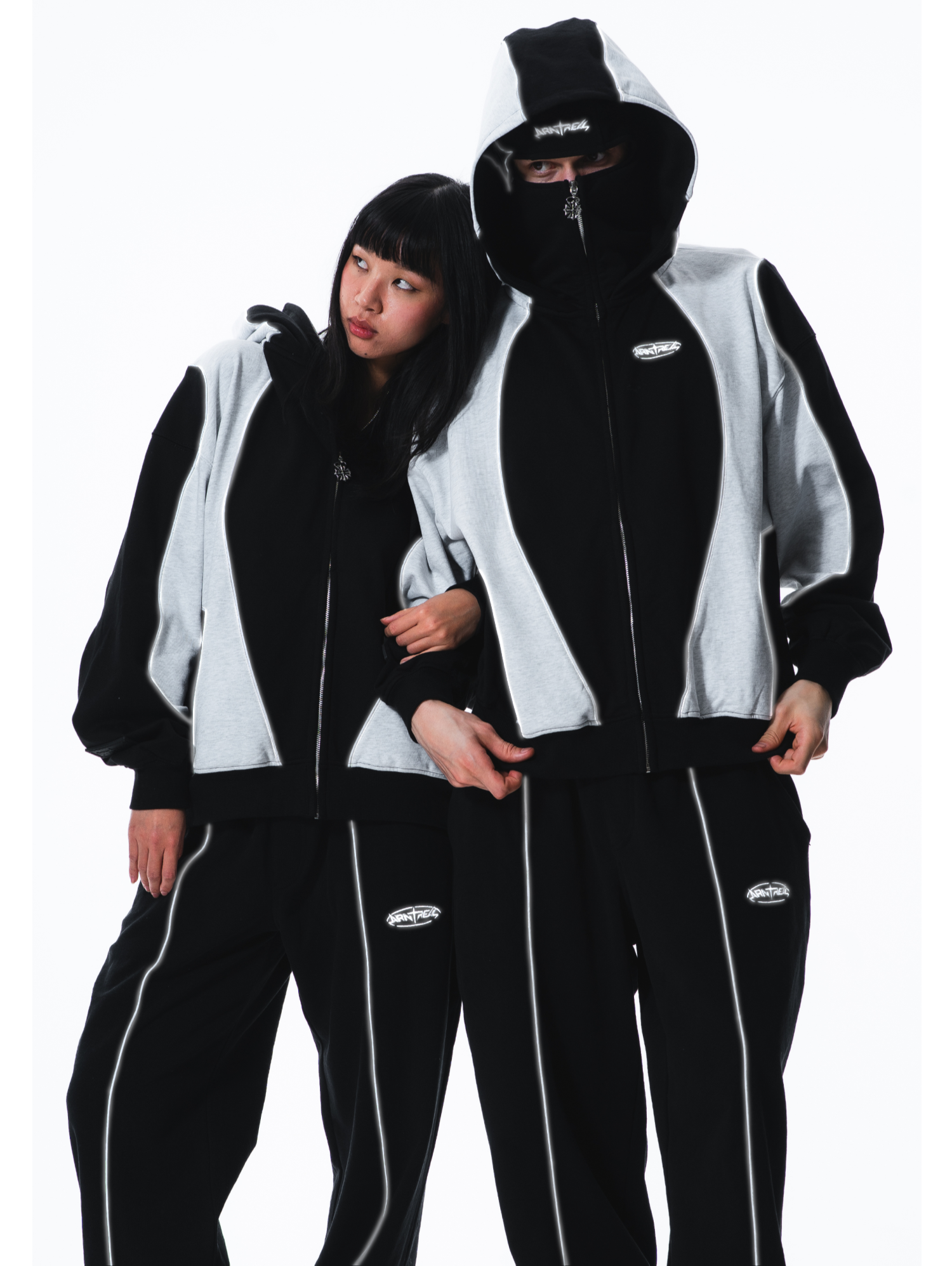 Bicolor Reflective Phantom Hoodie