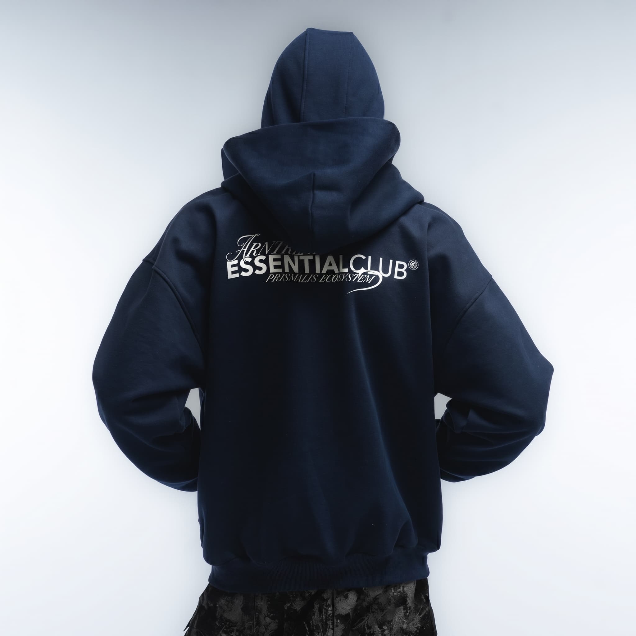 Zip Hoodie Cagoule Marine