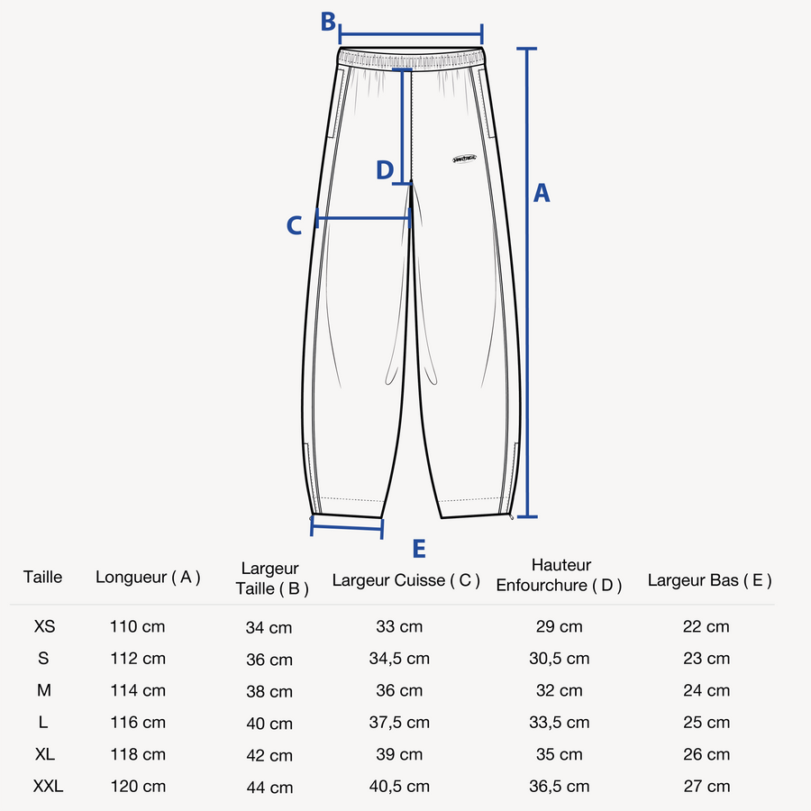 Guide des tailles