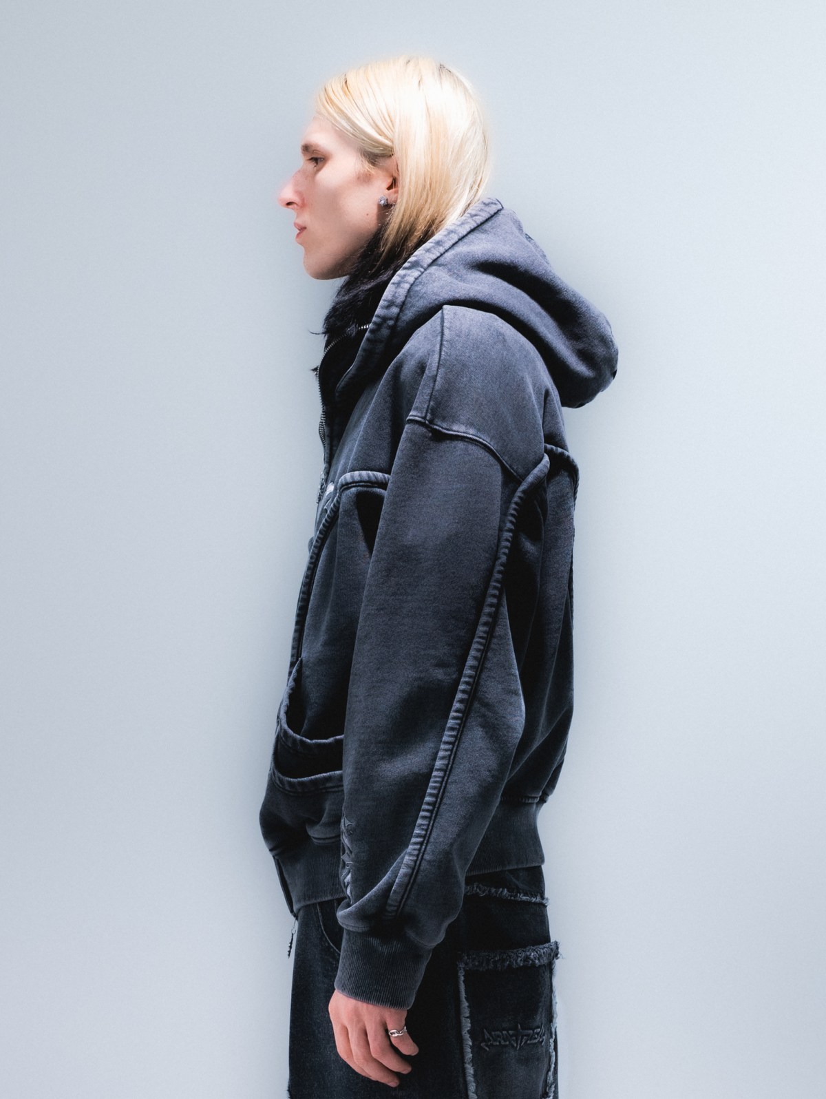 Wash Black Phantom Hoodie