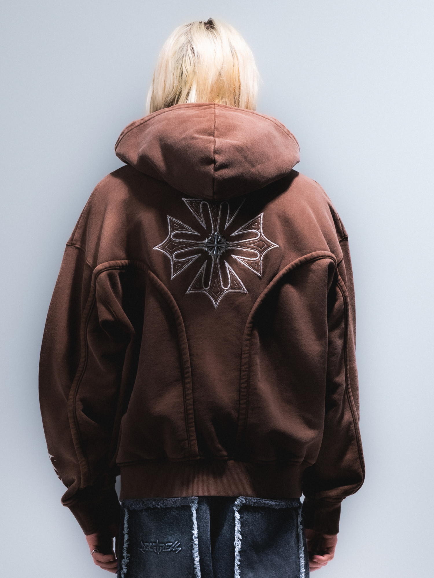 Wash Brown Phantom Hoodie