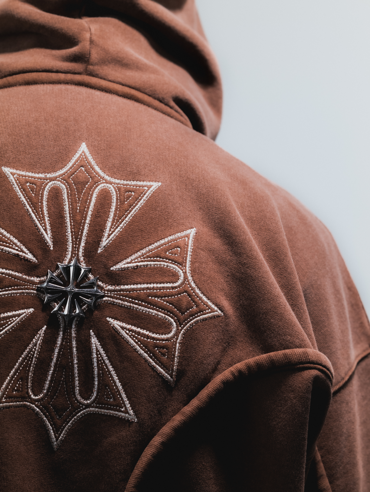 Wash Brown Phantom Hoodie