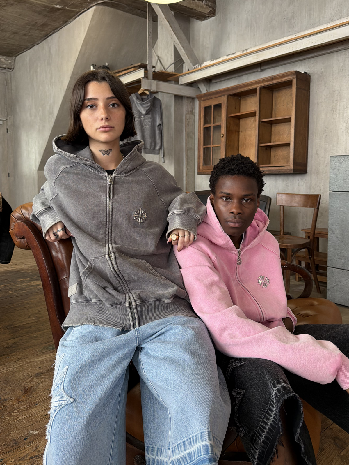 Relic Gray Zip Hoodie