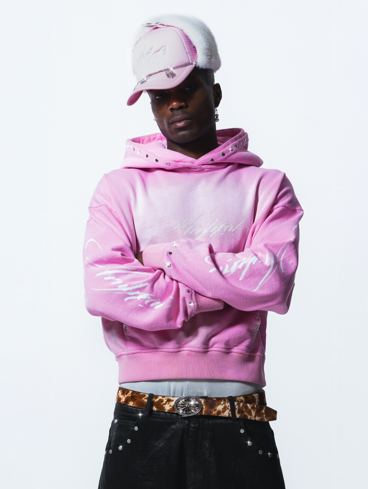 Pink Chapka Cap