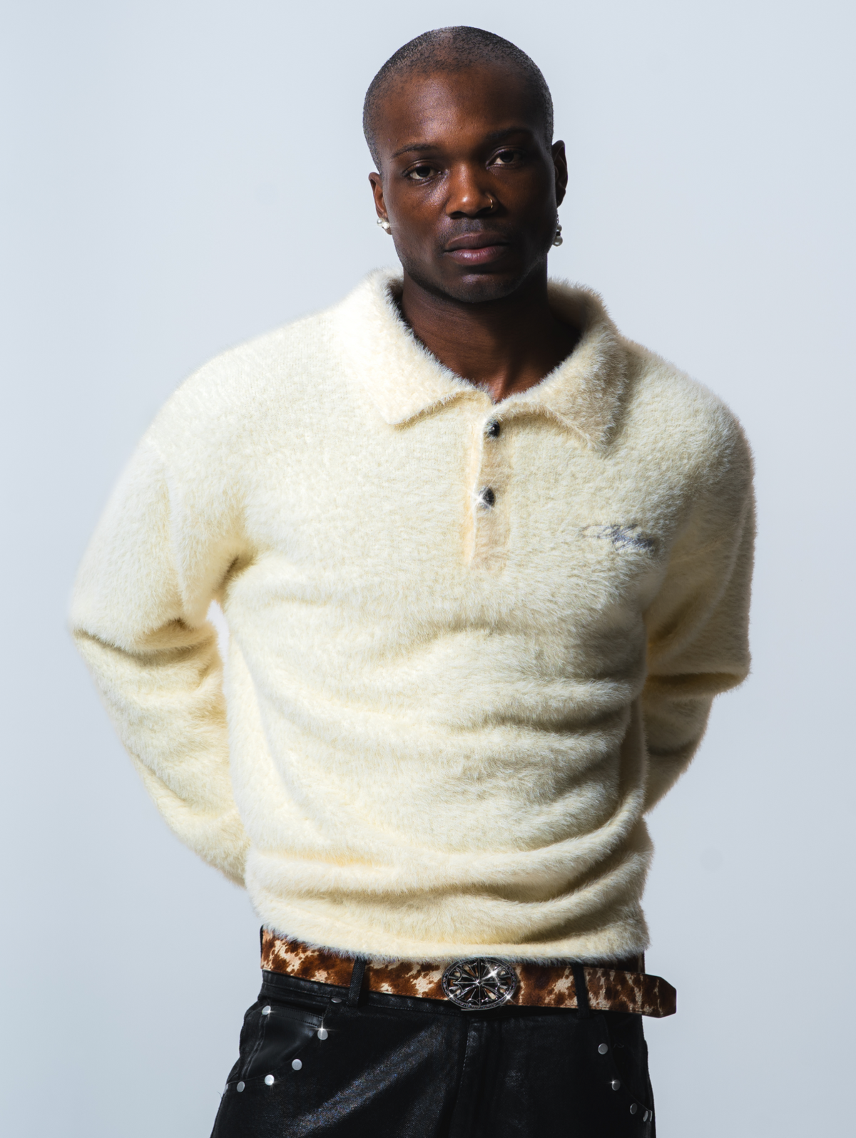 Mohair Polo Cream
