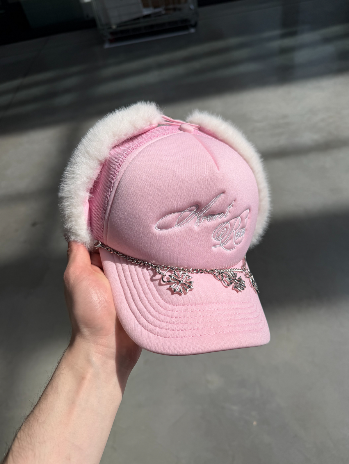 Pink Chapka Cap
