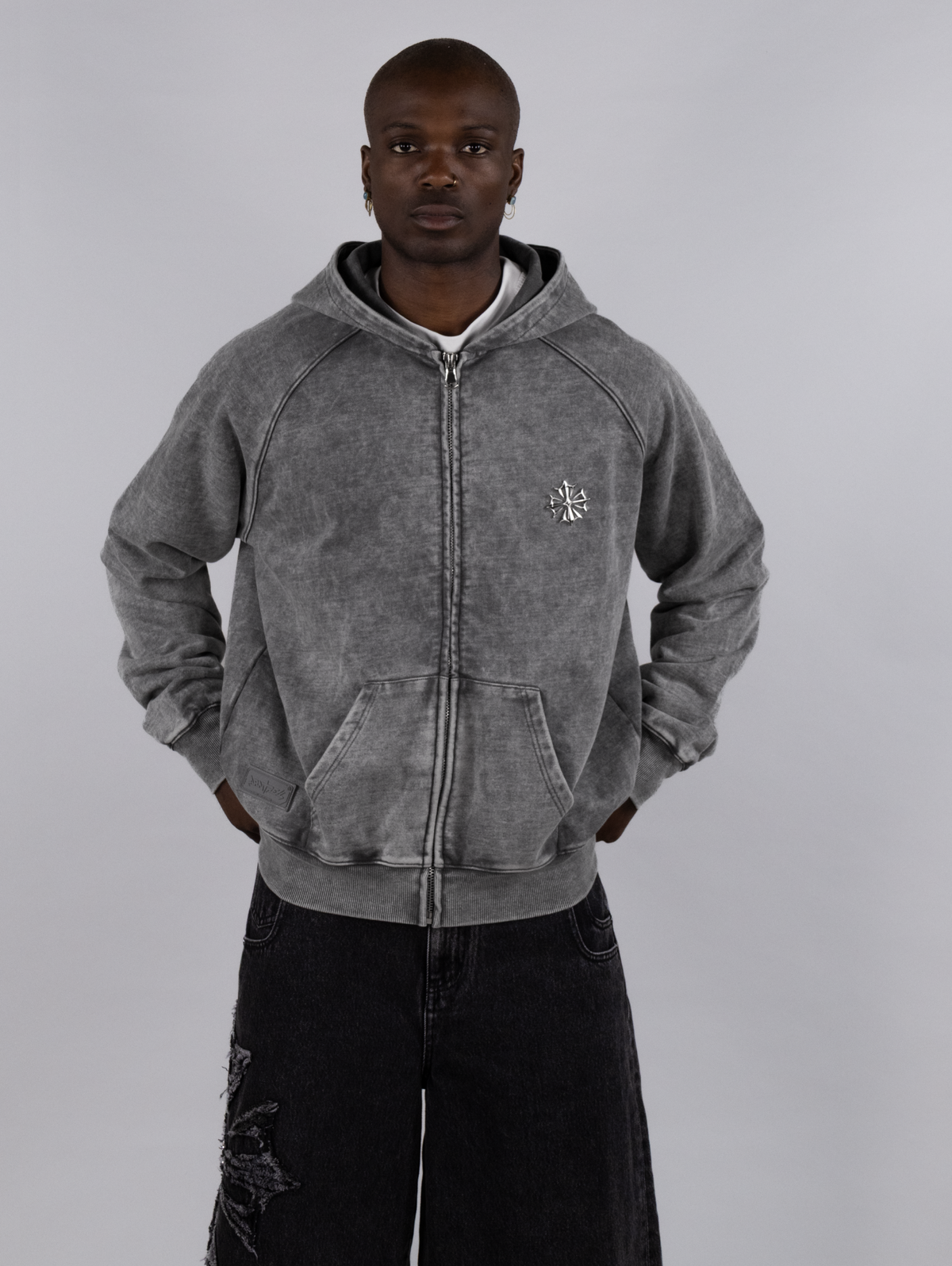 Relic Gray Zip Hoodie