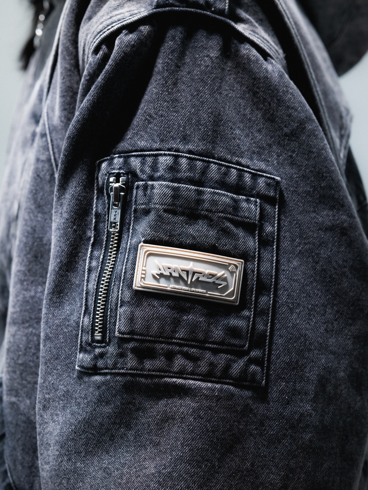 Forged Denim Bomber