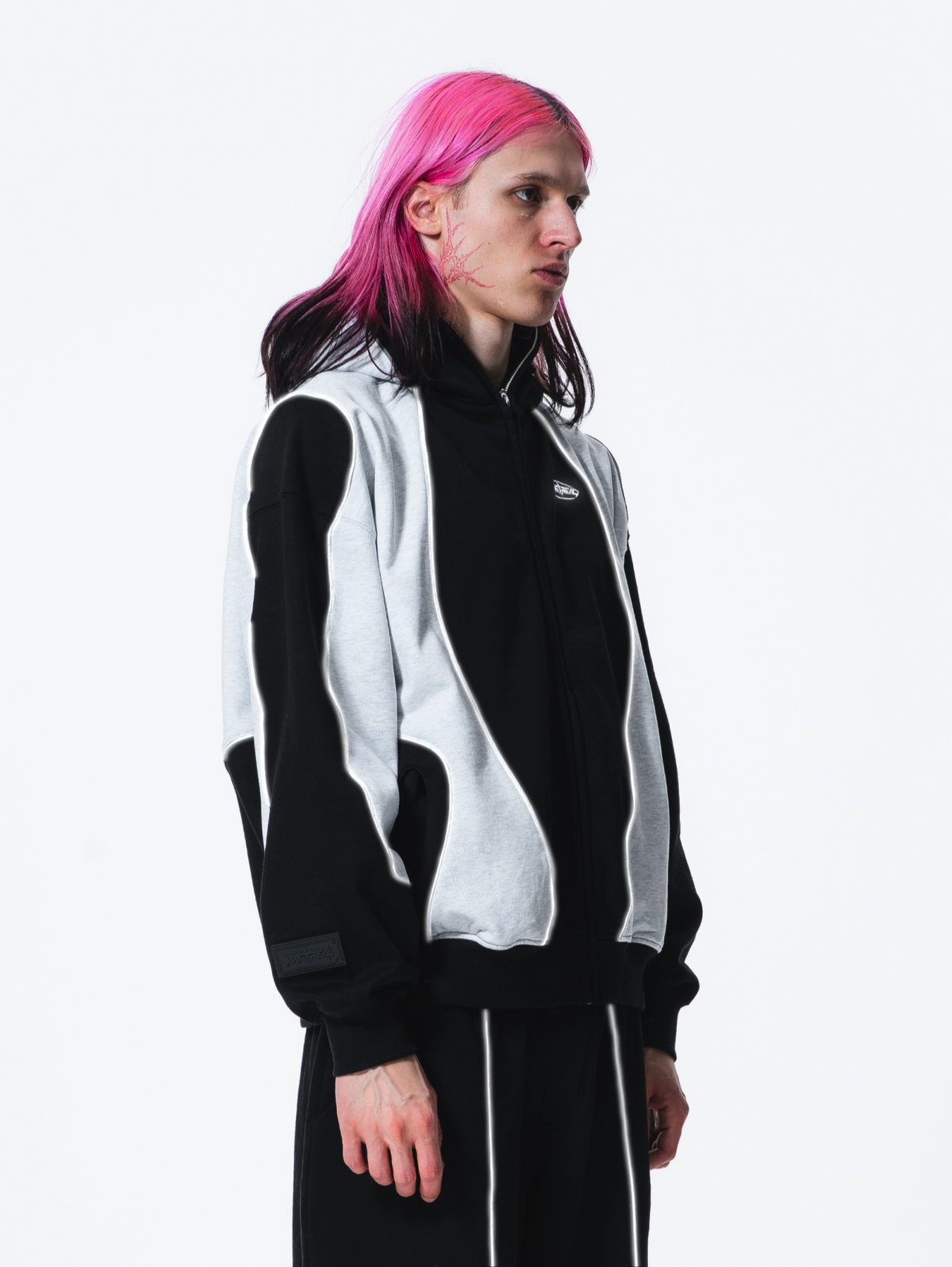 Bicolor Reflective Phantom Hoodie