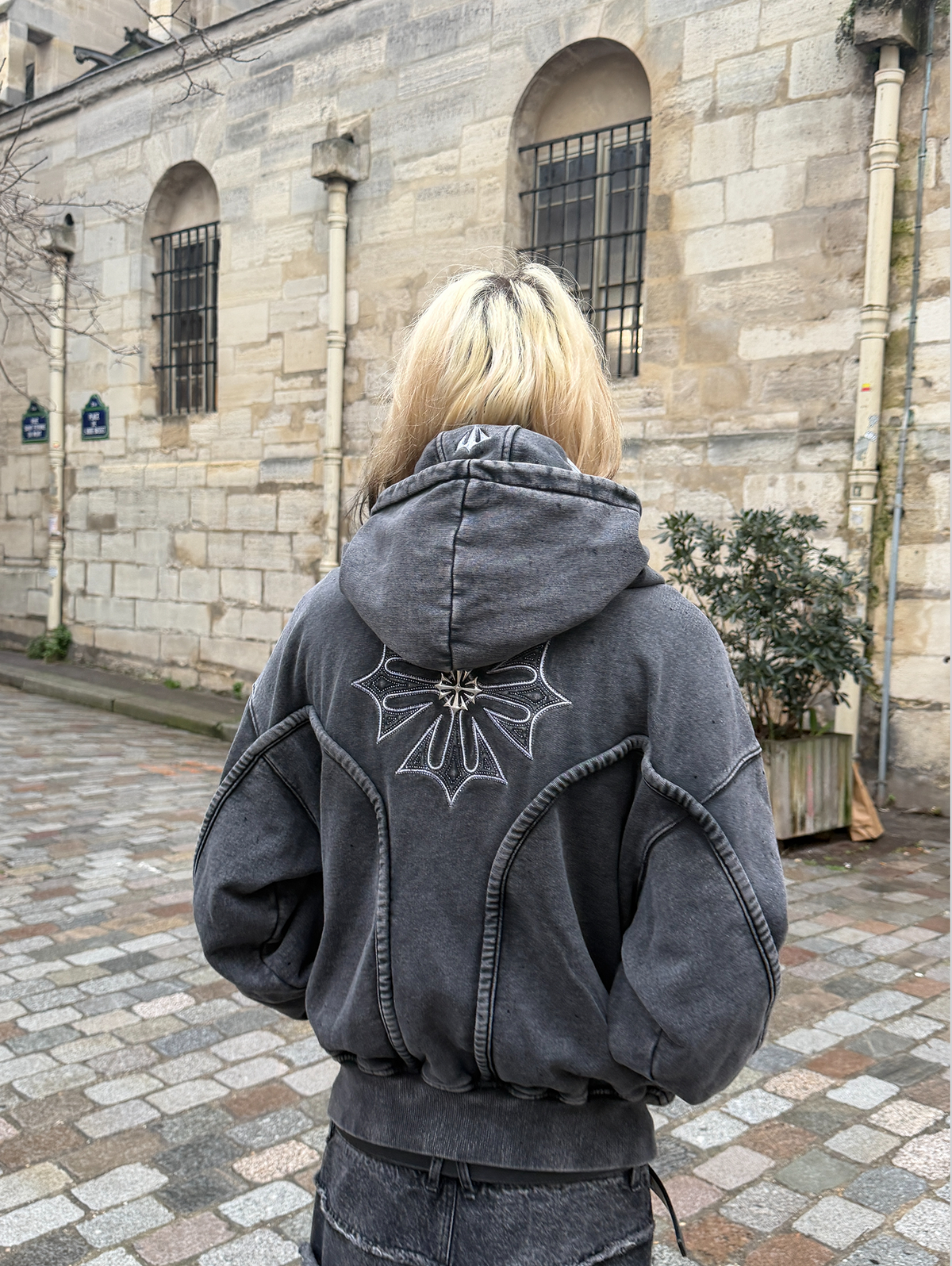 Wash Black Phantom Hoodie