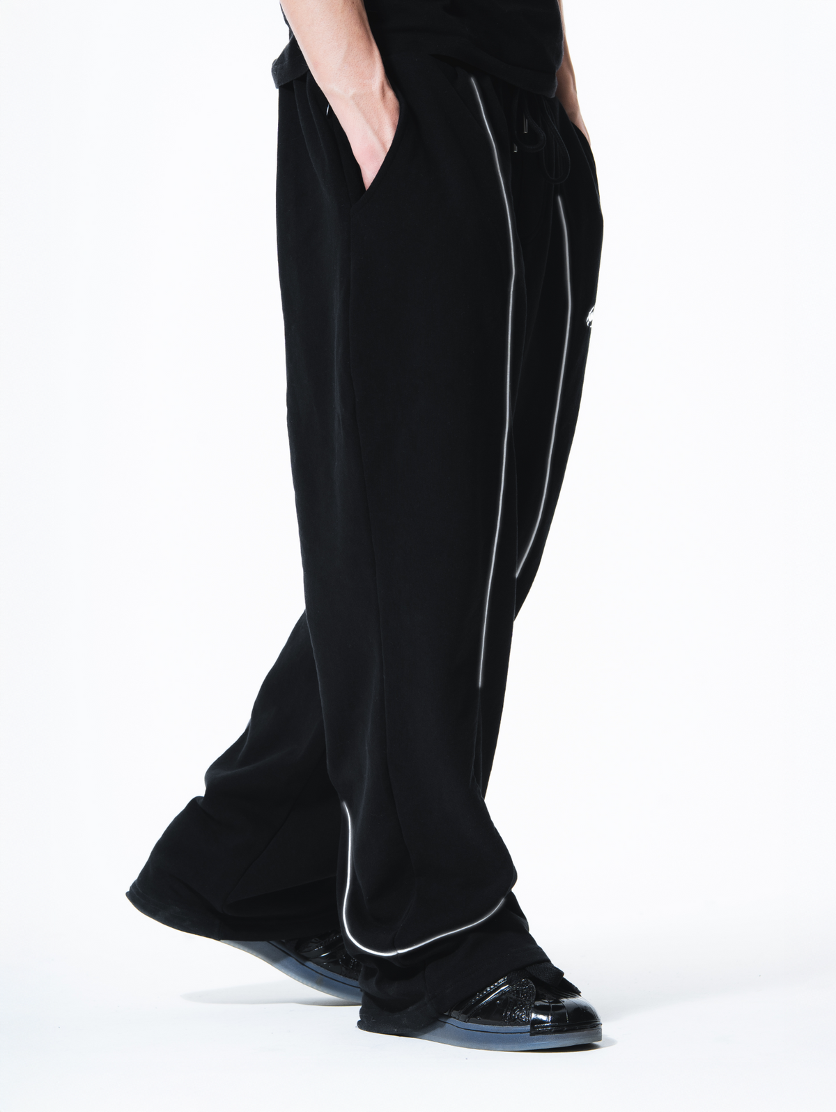 Reflective Sweatpants Black