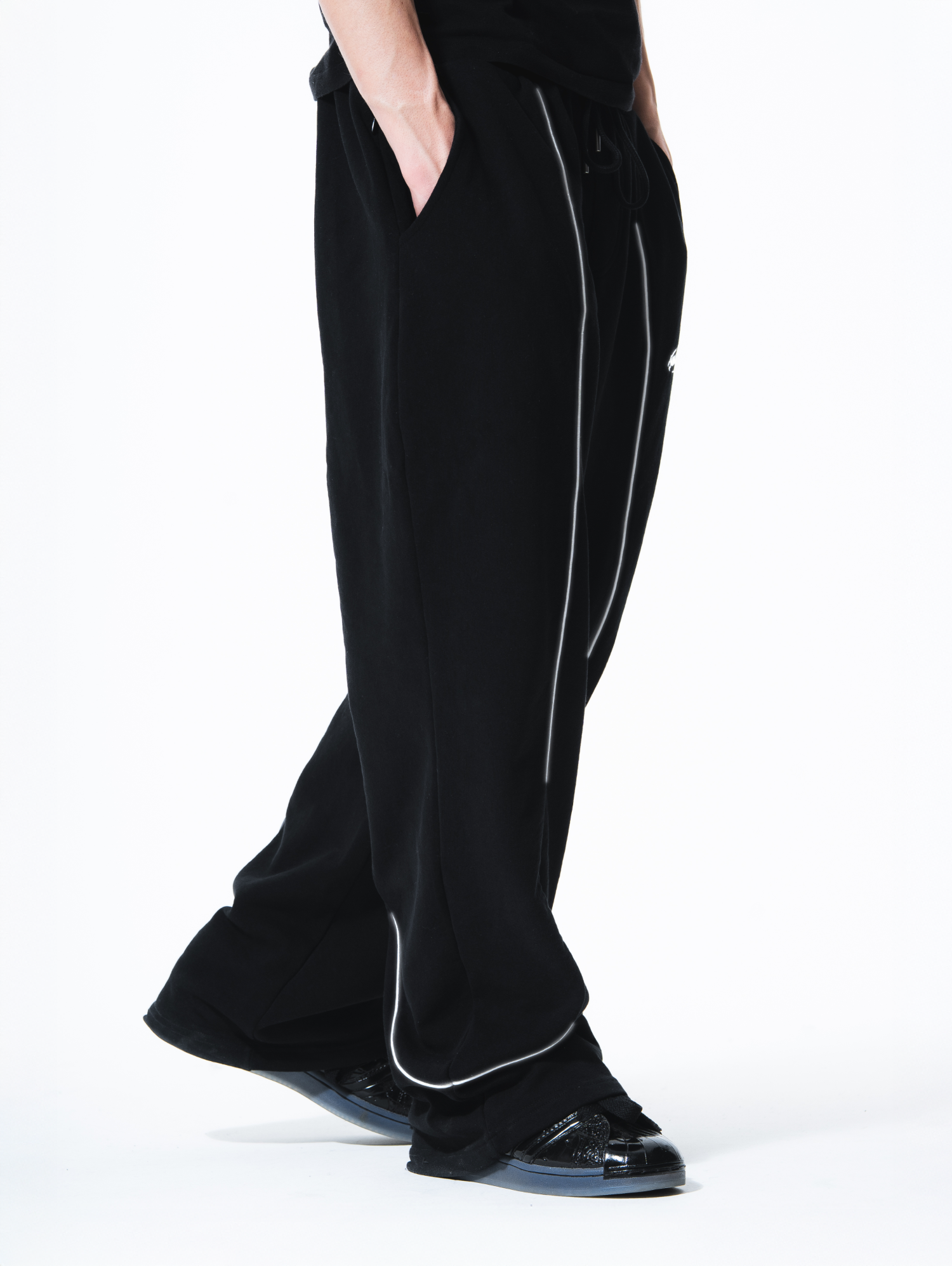 Reflective Sweatpants Black