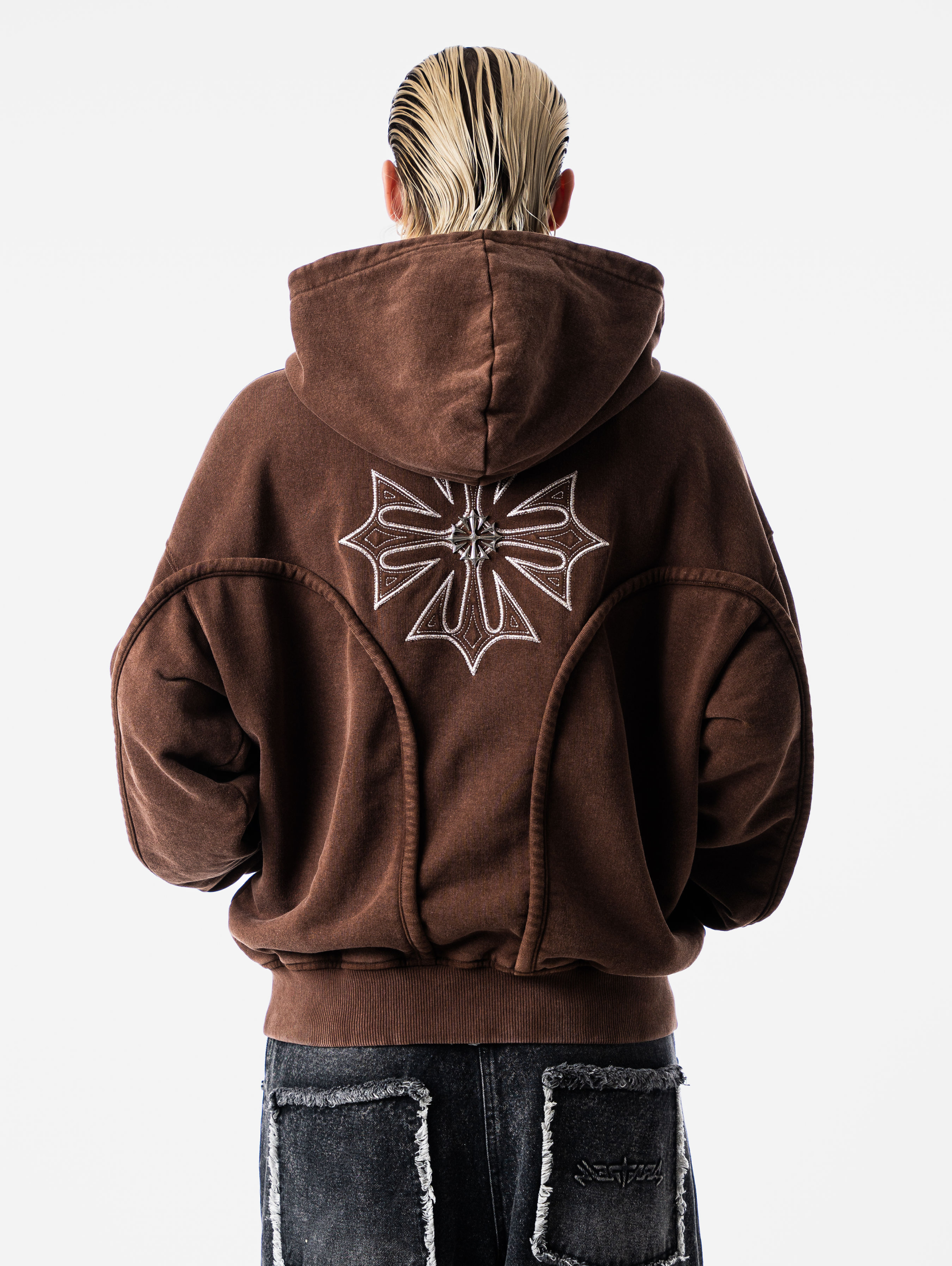 Wash Brown Phantom Hoodie