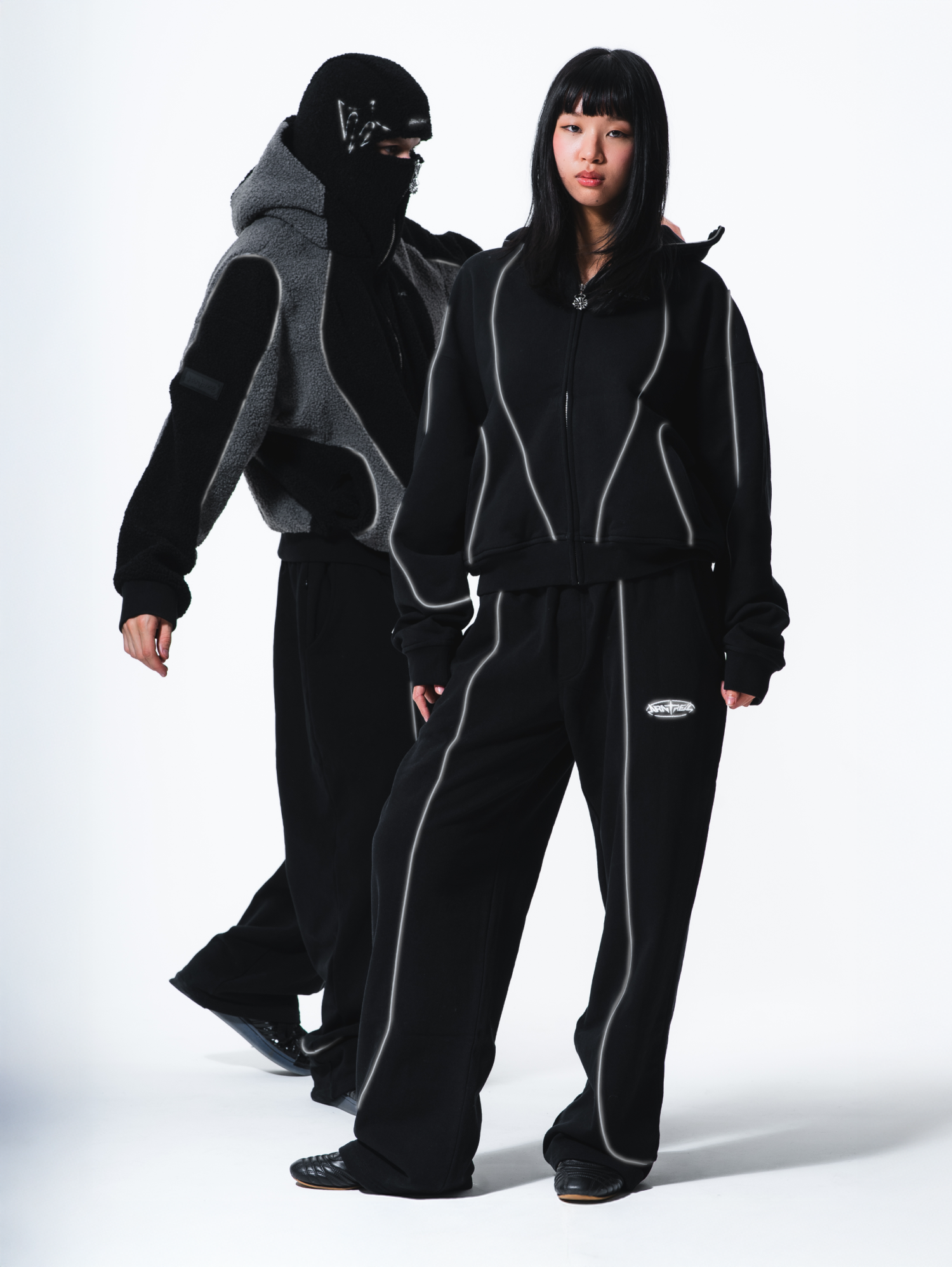 Reflective Sweatpants Black