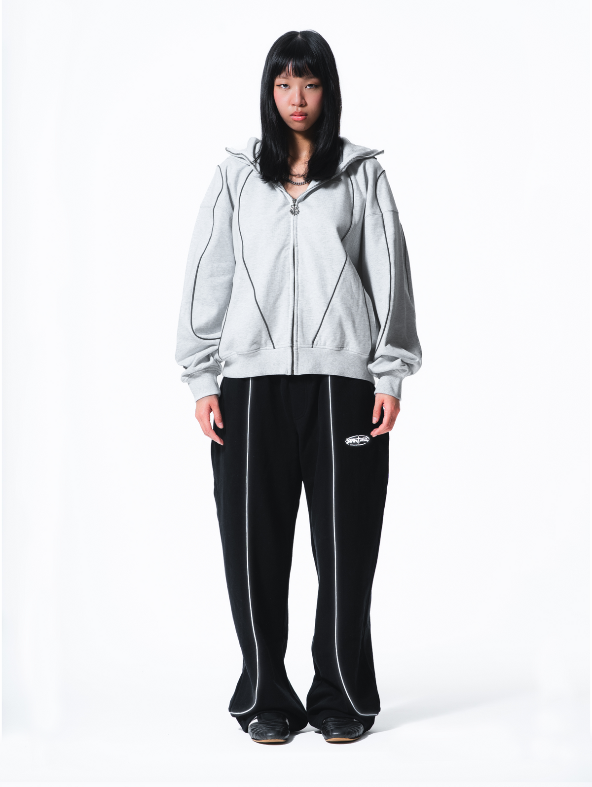 Reflective Phantom Hoodie Gray