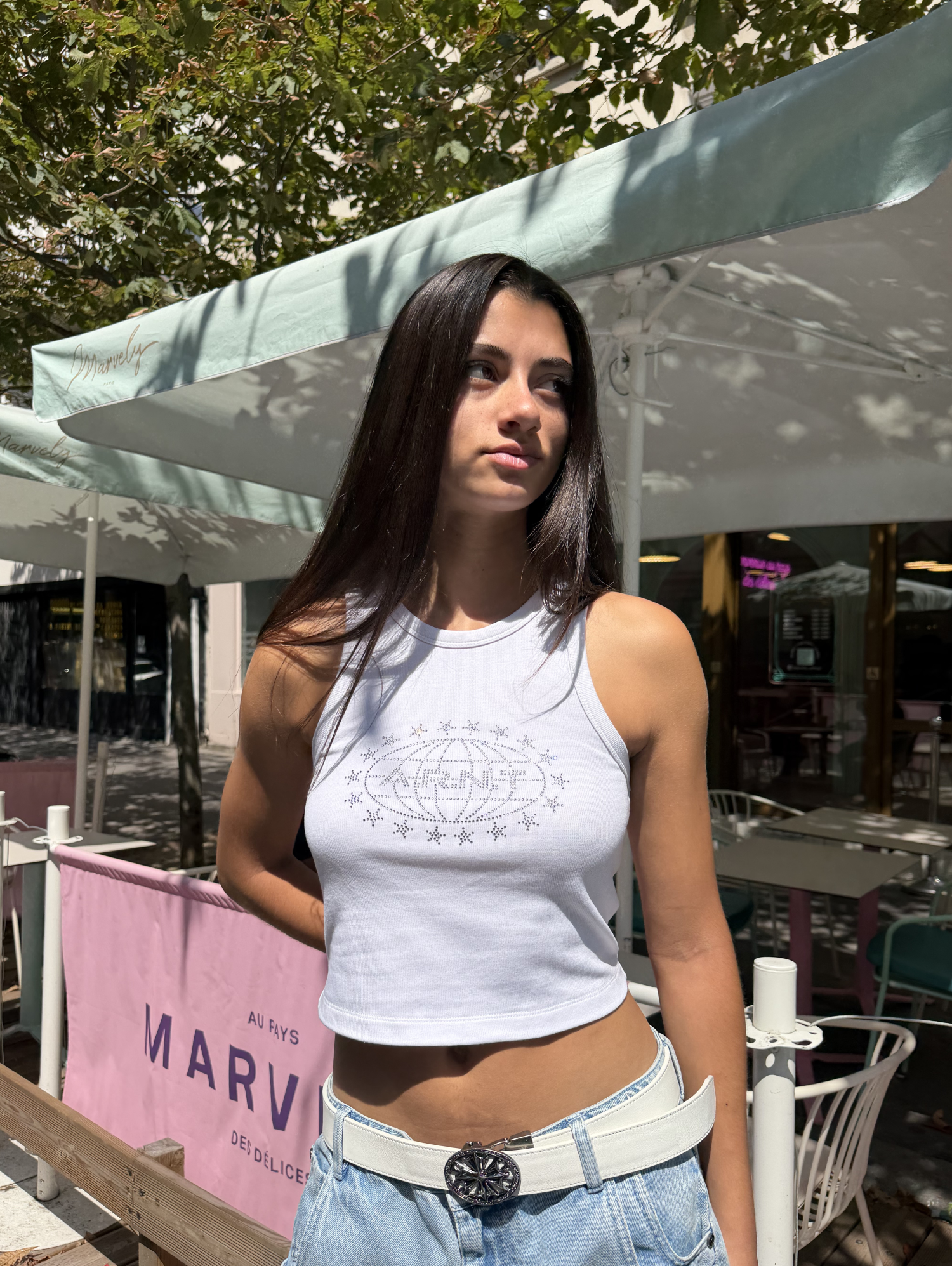 Earth Women Tank Top White