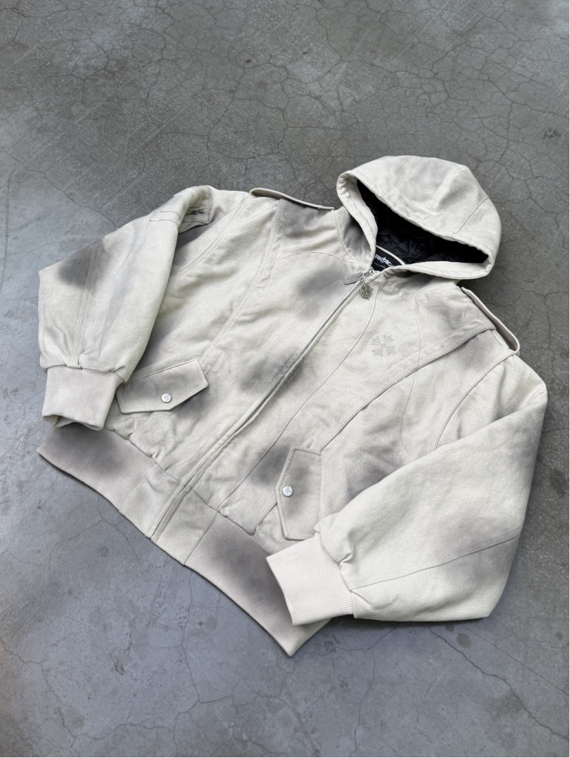 Forged Sand Denim Bomber